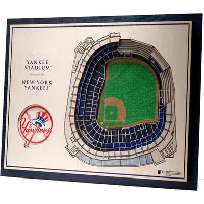 New York Yankees Fanpoint 17'' x 13'' 5-Layer 3D StadiumView Wall Art