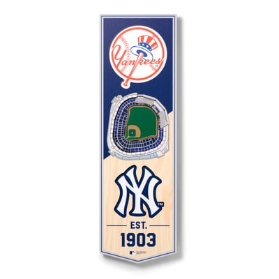 New York Yankees Fanpoint 6'' x 19'' 3D StadiumView Banner