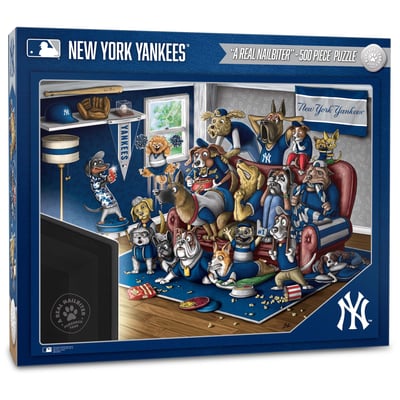 New York Yankees Fanpoint Purebred Fans 18'' x 24'' A Real Nailbiter 500-Piece Puzzle