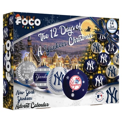  New York Yankees FOCO 2026 Ball Ornament Advent Calendar