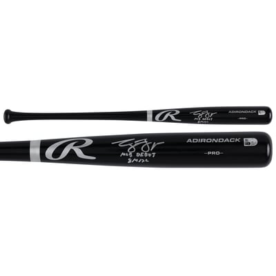 George Lombard Jr. New York Yankees Autographed Fanatics Authentic Black Rawlings Pro Bat Inscription