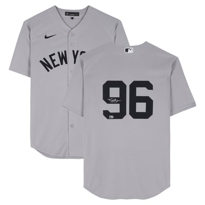George Lombard Jr. New York Yankees Autographed Fanatics Authentic Nike Replica Jersey
