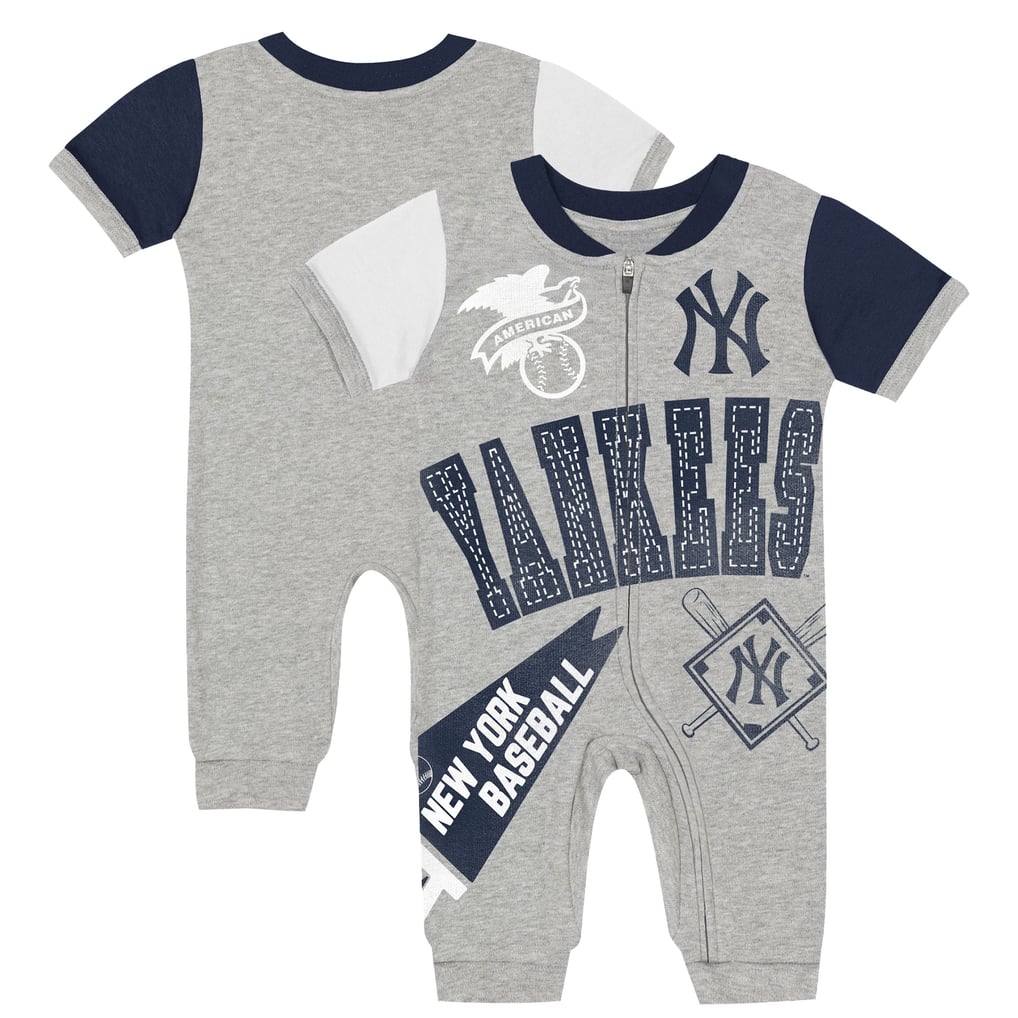 New York Yankees Outerstuff Infant Hitter Up Full-Zip Jumper - Gray