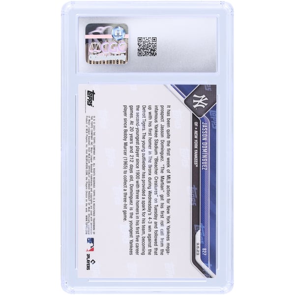 Jasson Dominguez New York Yankees 2023 Topps Now Joins Rare 