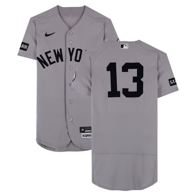 Jazz Chisholm Jr. New York Yankees Fanatics Authentic Game-Used #13 Gray Jersey vs. Chicago Cubs on August 2, 2026