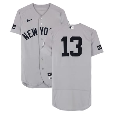 Jazz Chisholm Jr. New York Yankees Fanatics Authentic Game-Used #13 Gray Nike Jersey vs. Baltimore Orioles on August 20, 2026