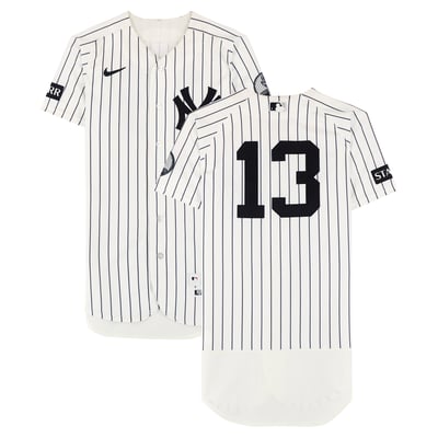 Jazz Chisholm Jr. New York Yankees Fanatics Authentic Game-Used #13 White Nike Pinstripe Jersey vs. Boston Red Sox on August 30, 2026