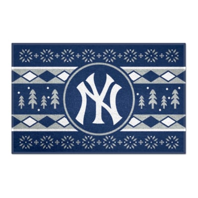 New York Yankees Logo Brands 19" x 30" Holiday Sweater Starter Mat