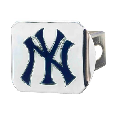 New York Yankees Logo Brands Chrome Hitch Cover
