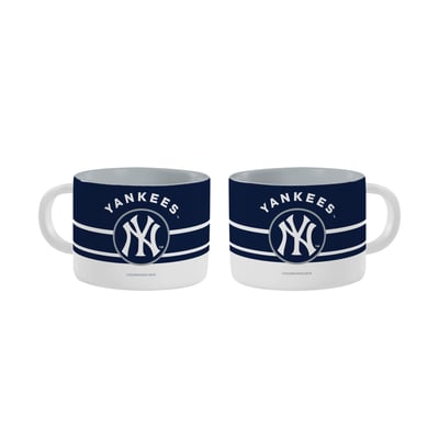 New York Yankees Logo Brands Two-Pack Horizon Diamond Mug Set