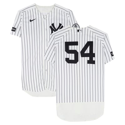 Max Fried New York Yankees Fanatics Authentic Game-Used #54 White Pinstripe Jersey vs. Colorado Rockies on September 10, 2026 