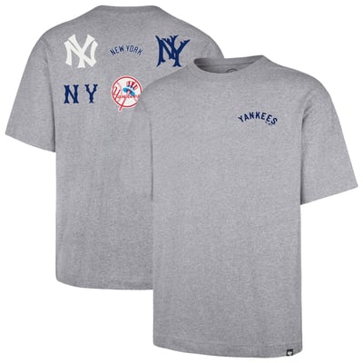 New York Yankees '47  History Lock Foundation T-Shirt - Heather Gray
