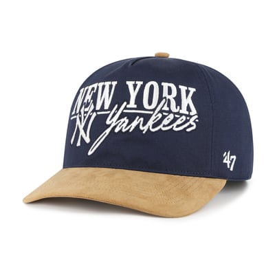New York Yankees '47 Scribe Line Hitch Adjustable Hat - Navy/Light Brown