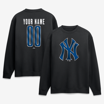 New York Yankees  Forged Mascot Personalized Name & Number Sweatshirt - Black