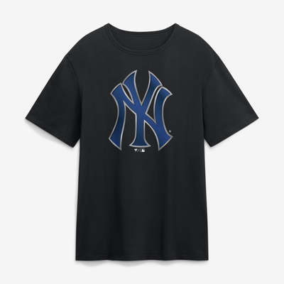 New York Yankees  Metallic Mascot T-Shirt - Black