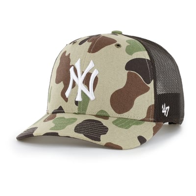 New York Yankees Carhartt x '47 Duck Adjustable Trucker Hat - Camo