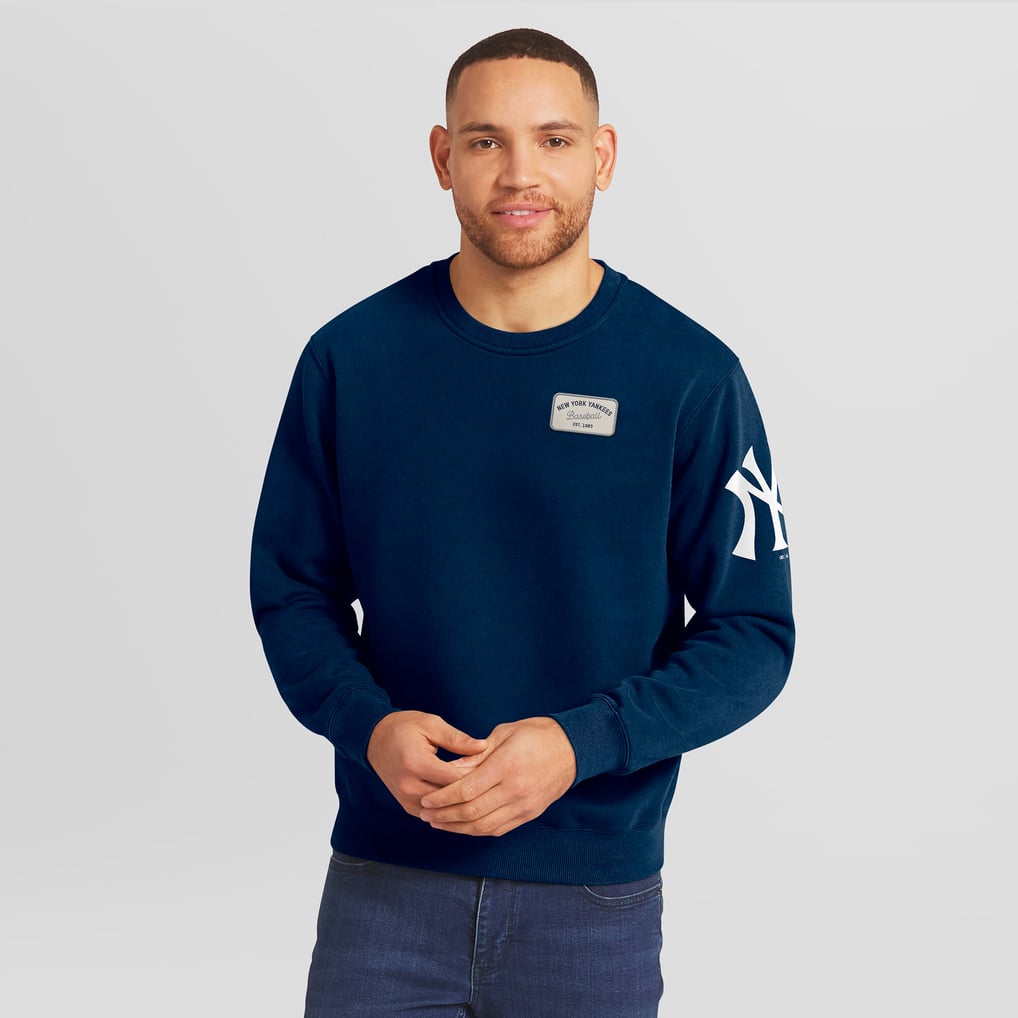 New York Yankees Darius Rucker Collection by Fanatics Washed Crew Neck Pullover Sweatshirt - Navy