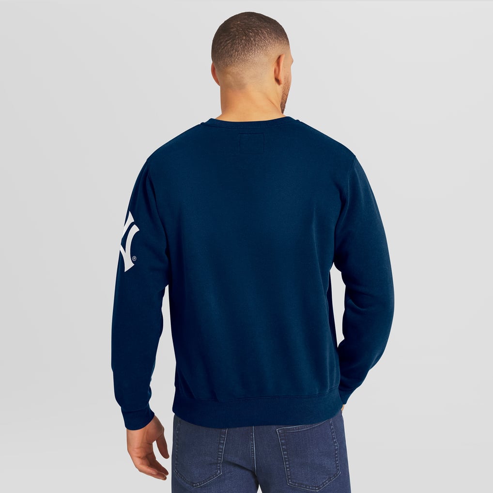 New York Yankees Darius Rucker Collection by Fanatics Washed Crew Neck Pullover Sweatshirt - Navy