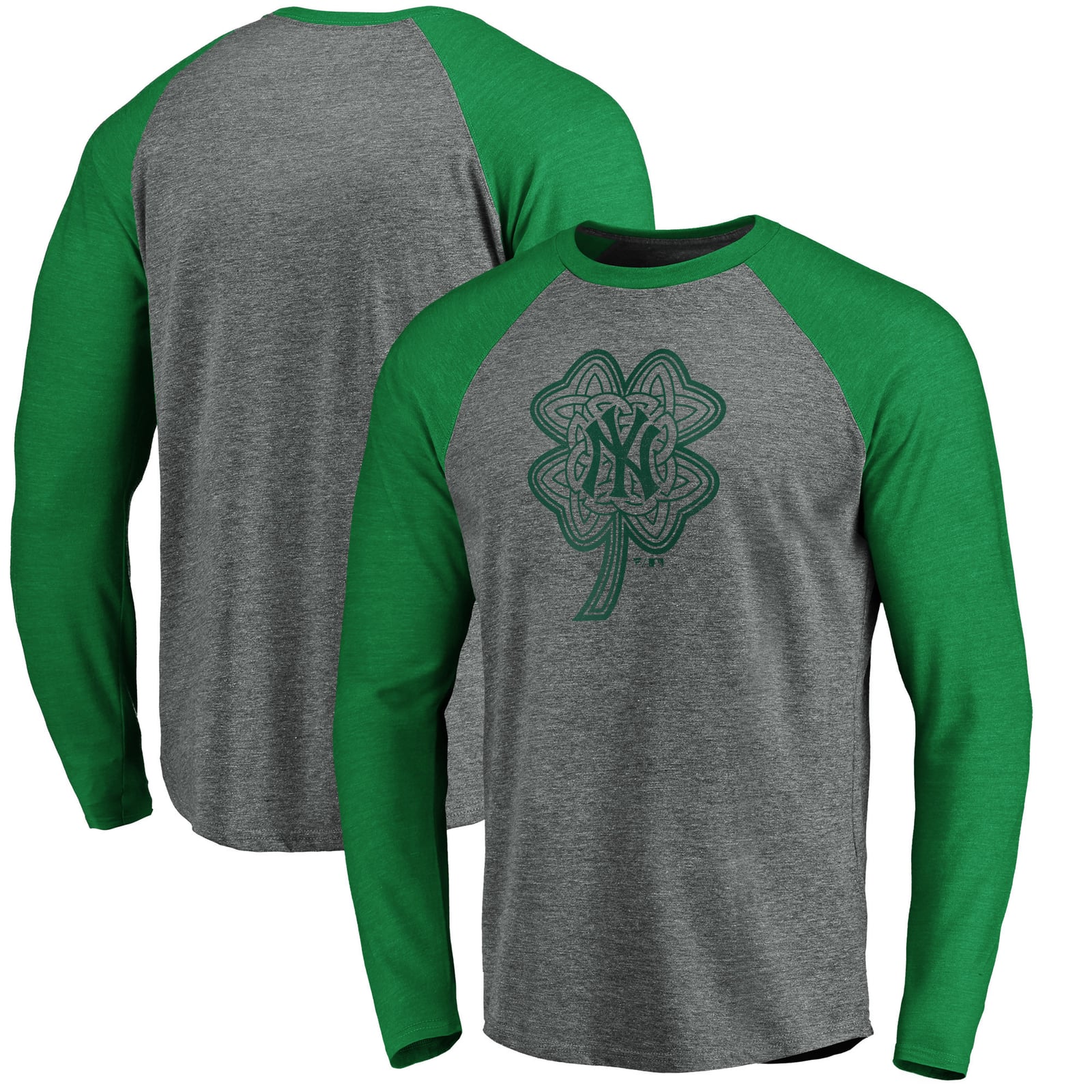 Men's New York Yankees Fanatics Gray/Kelly Green St. Patrick's Day ...