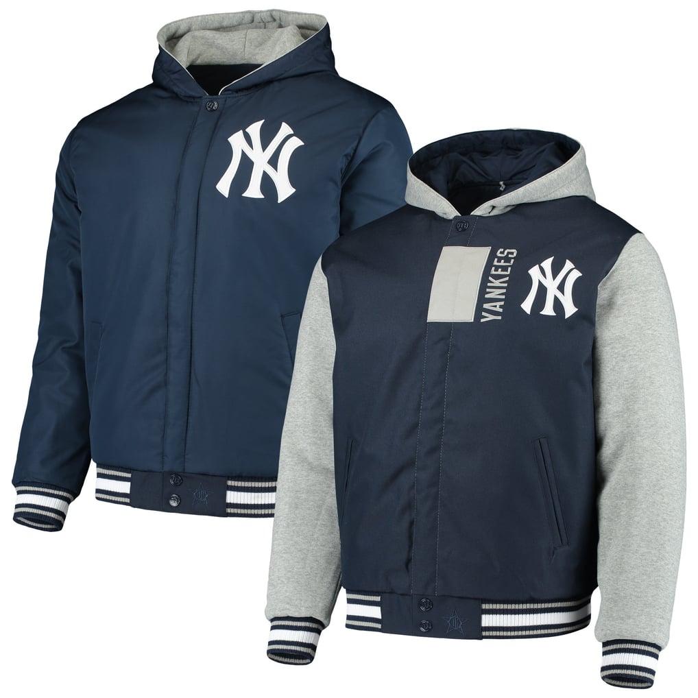 New York Yankees JH Design Reversible Poly-Twill Full-Snap Jacket 