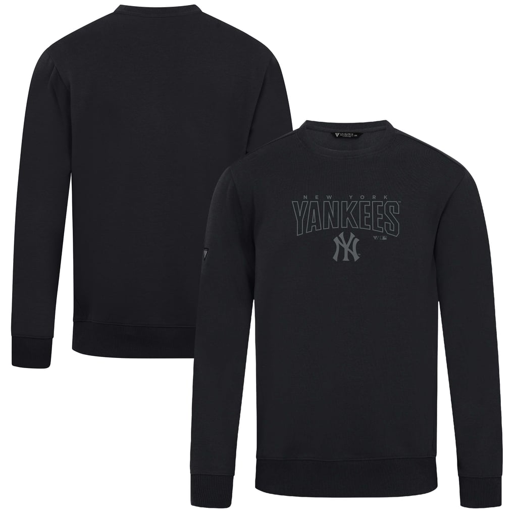  New York Yankees Levelwear Zane Darkmoon Pullover Sweatshirt - Black