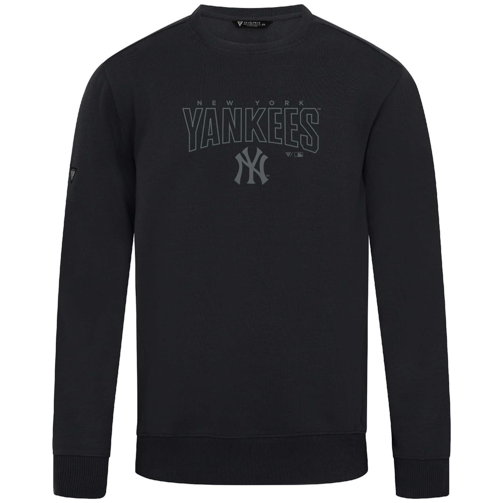  New York Yankees Levelwear Zane Darkmoon Pullover Sweatshirt - Black