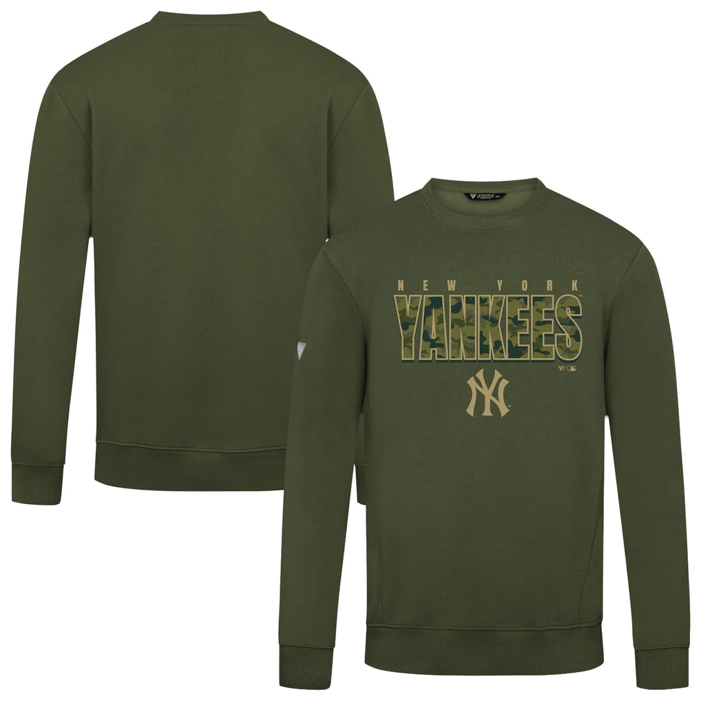  New York Yankees Levelwear Zane Protect Pullover Sweatshirt - Green