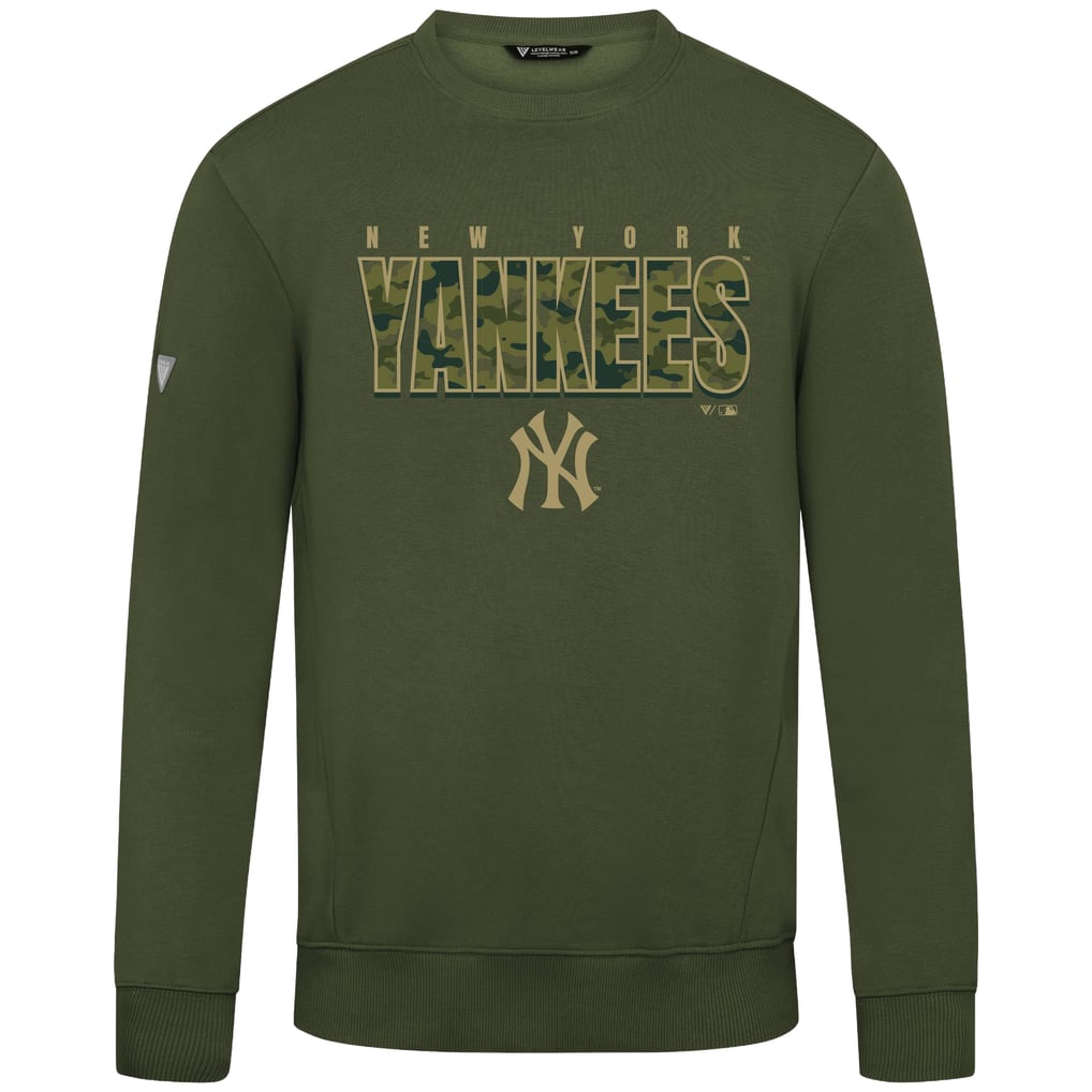  New York Yankees Levelwear Zane Protect Pullover Sweatshirt - Green