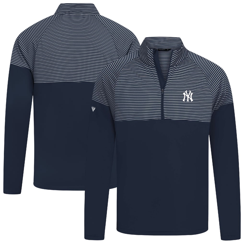 New York Yankees Levelwear Classic Stripes Insignia 2.0 Pullover - Navy