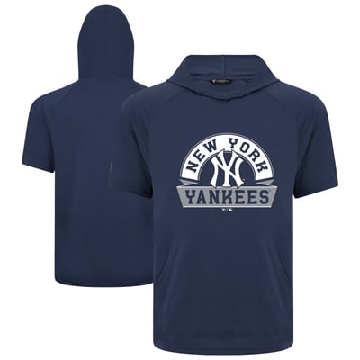 New York Yankees Levelwear Phase Banner Arch Hoodie T-Shirt - Navy
