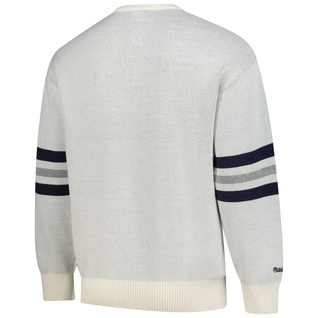 New York Yankees Mitchell & Ness Retro Pullover Sweater - Cream