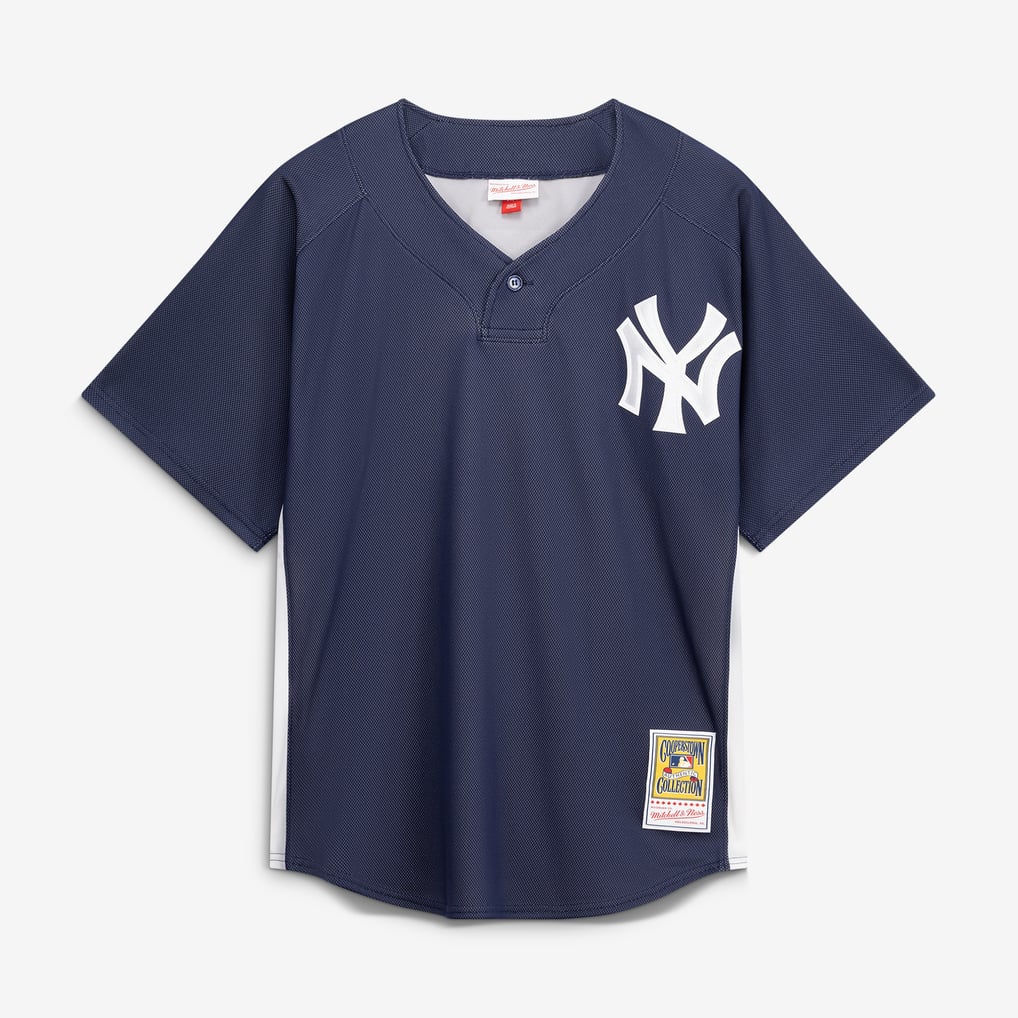 Derek Jeter New York Yankees Mitchell & Ness Authentic Batting Practice Jersey - Navy