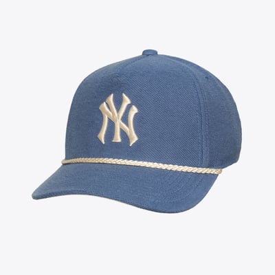  New York Yankees Mitchell & Ness Heritage Hues French Terry Snapback Hat - Navy