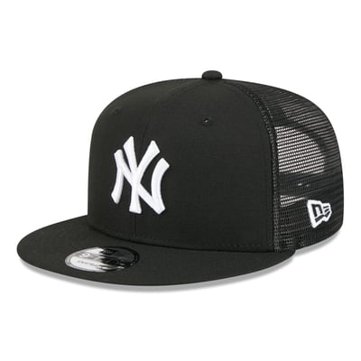 New York Yankees New Era 9FIFTY Adjustable Trucker Hat - Black