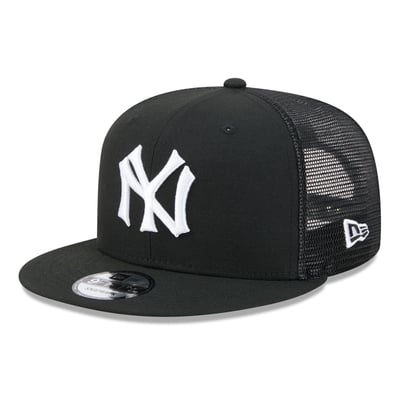 New York Yankees New Era 9FIFTY Adjustable Trucker Hat - Black