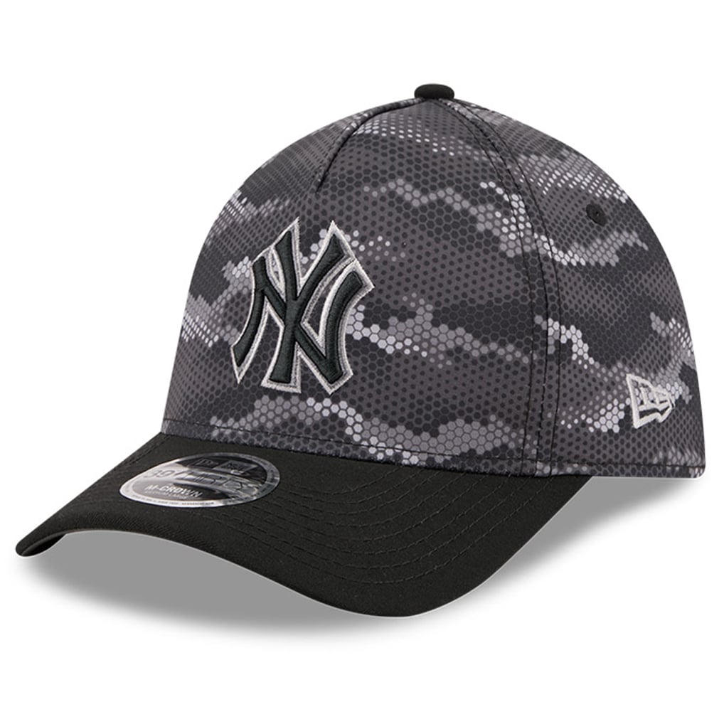 New York Yankees New Era Camo 39THIRTY A-Frame Flex Hat - Black