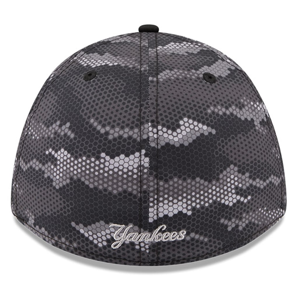 New York Yankees New Era Camo 39THIRTY A-Frame Flex Hat - Black