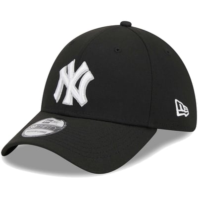 New York Yankees New Era Logo 39THIRTY Flex Hat - Black