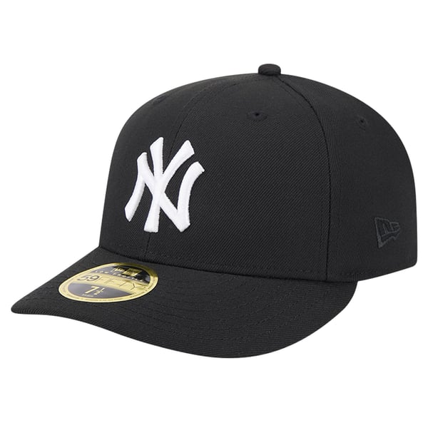 Men's New York Yankees New Era Black Low Profile 59fifty Fitted Hat, image 2 of 7
