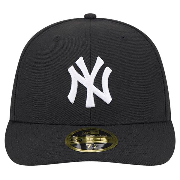 Men's New York Yankees New Era Black Low Profile 59fifty Fitted Hat, image 3 of 7