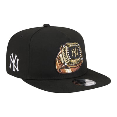  New York Yankees New Era Ring A-Frame 9FIFTY Snapback Hat - Black