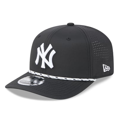 New York Yankees New Era Vented 9SEVENTY Rope Adjustable Hat - Black