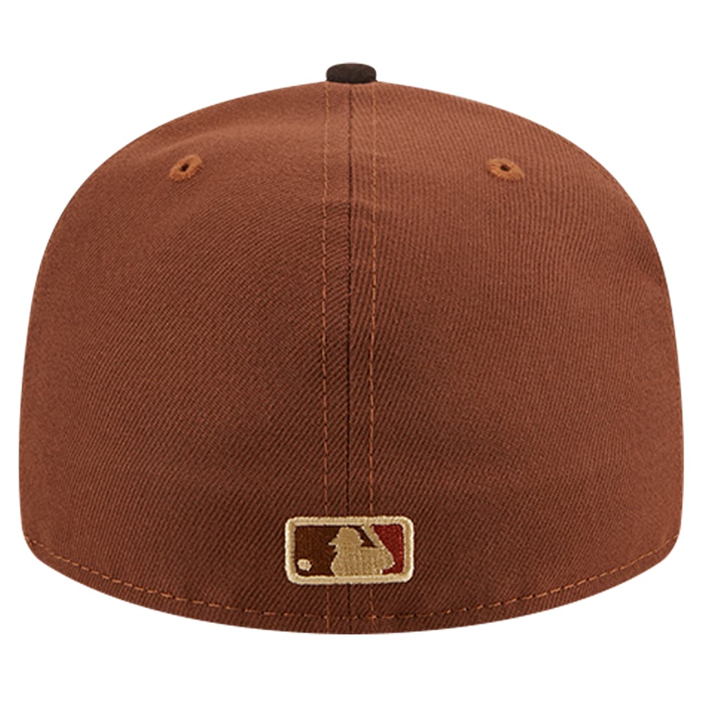 Embellished NY Logo Velvet Baseball Cap - Rust Brown Men main image 2