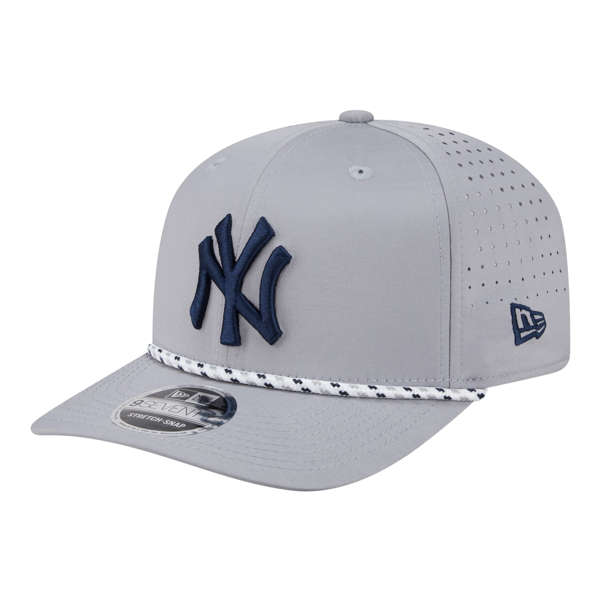 Men's New York Yankees New Era Gray Sport Rope 9SEVENTY Adjustable Hat