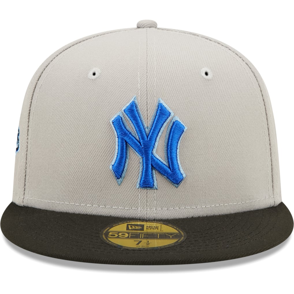 Casquette Baseball New York (NY) - Gris Et Bleue - Print Original Streetwear - Marque Hip Hop Honour - Taille Unique - Neuf