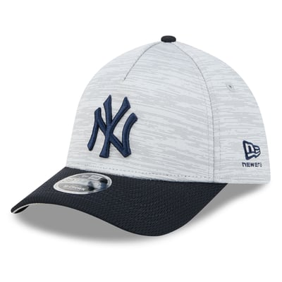  New York Yankees New Era Men's Tech 39THIRTY A-Frame Flex Hat - Gray/Navy