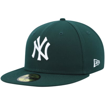 New York Yankees New Era White Logo 59FIFTY Fitted Hat - Green 