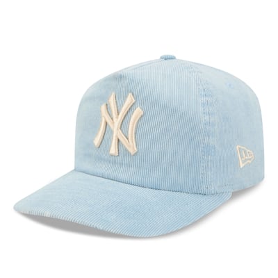 New York Yankees New Era Corduroy 19TWENTY Adjustable Hat - Light Blue