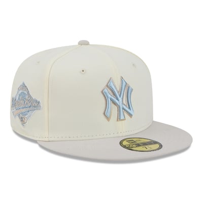  New York Yankees New Era Crisp Equinox World Series 59FIFTY Fitted Hat - Natural