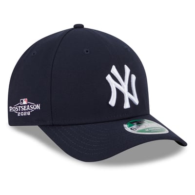 New York Yankees New Era Adult 2026 MLB Postseason Side Patch 9FORTY Adjustable Hat - Navy
